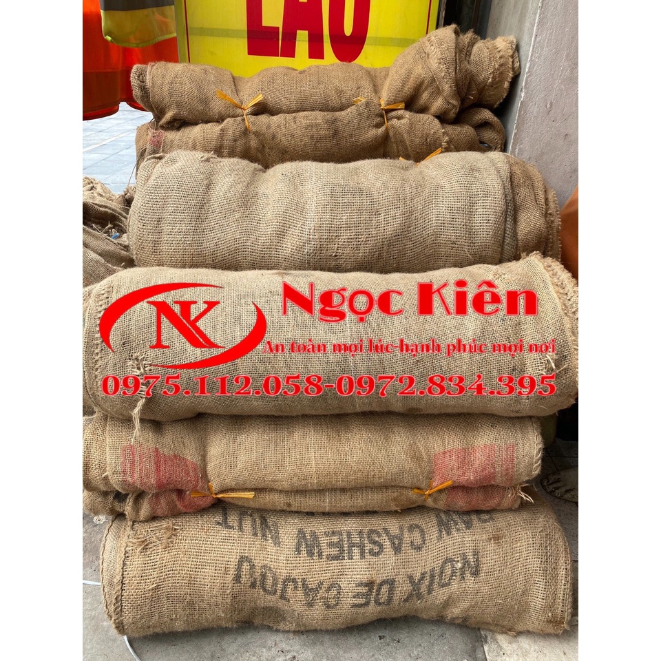 Bao tải đay bảo dưỡng, bao bố công trình.
