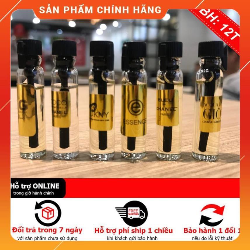 [HÀNG HÓT] Nước Hoa mini Nam Nữ Cao Cấp 2ml Cực Thơm