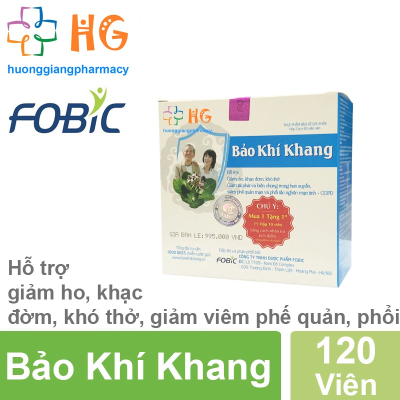 Bảo Khí Khang ✅ Hàng Chính Hãng 100% - Hỗ trợ giảm ho, khạc đờm, khó thở, giảm tái phát hen xuyễn, viêm phế quản
