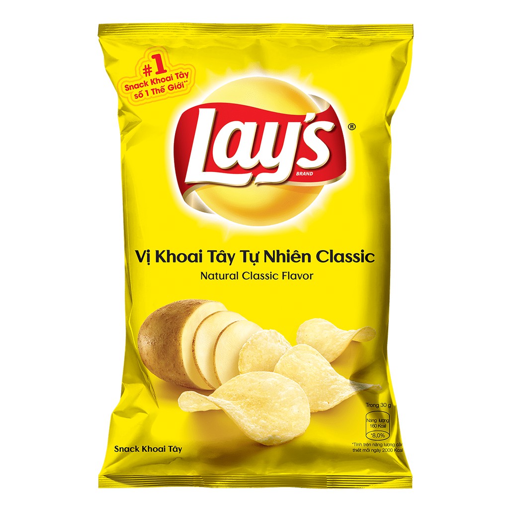 Bánh snack khoai tây Lay's gói 90g đủ vị