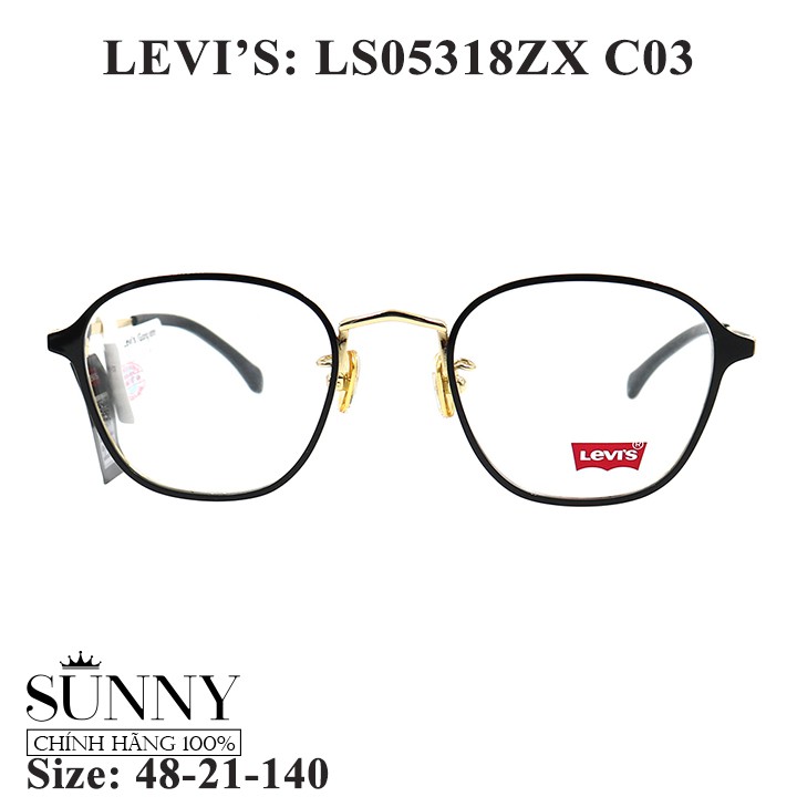 Gọng kính nam nữ Levi's LS05318ZX màu sắc thời trang màu sắc thời trang chính hãng, thiết kế dễ đeo b