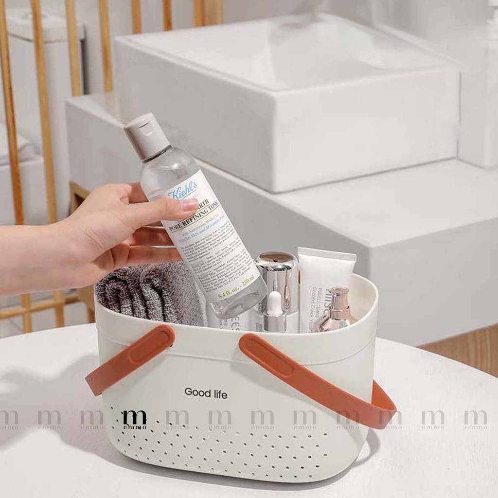 GIỎ ĐỰNG ĐỒ DÙNG PHÒNG TẮM, ĐỰNG MỸ PHẨM EMMO – GOODLIFE