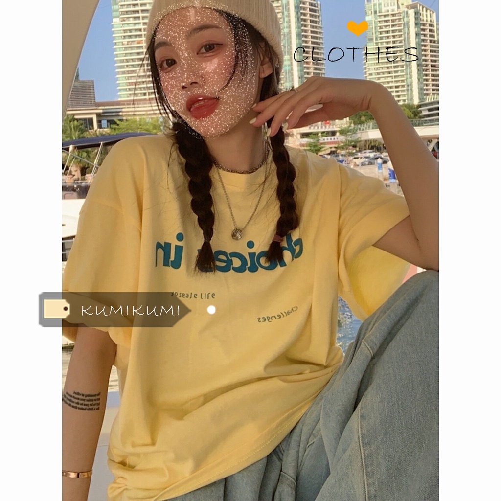 NRVP Áo Thun Nữ Tay Ngắn In Hình Phong Cách Hàn Quốc Thời Trang Mùa Hè 2022