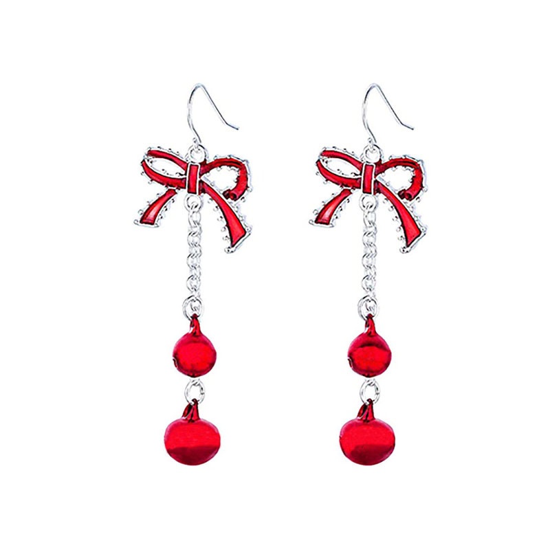 Bông Tai Dáng Dài Hình Ông Già Noel / Người Tuyết Thời Trang Giáng Sinh Cho Nữ