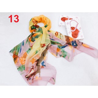 KHĂN VON LỤA GU 18 HỌA TIẾT