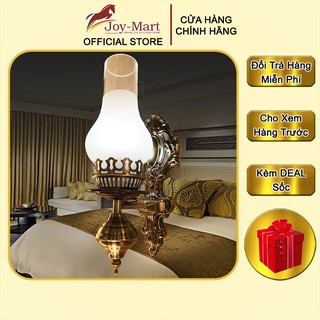 Đèn Treo Tường ♥️JOYMART♥️ Đèn Gắn Tường Hoa Văn Chìm Chất Liệu Hợp Kim Mạ Đồng Cao Cấp MT3797