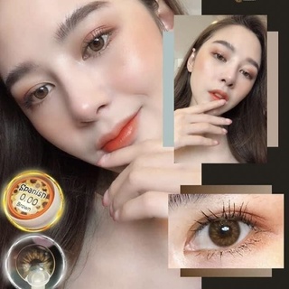 Lens Kính áp tròng Nâu Brown loại 0 độ
