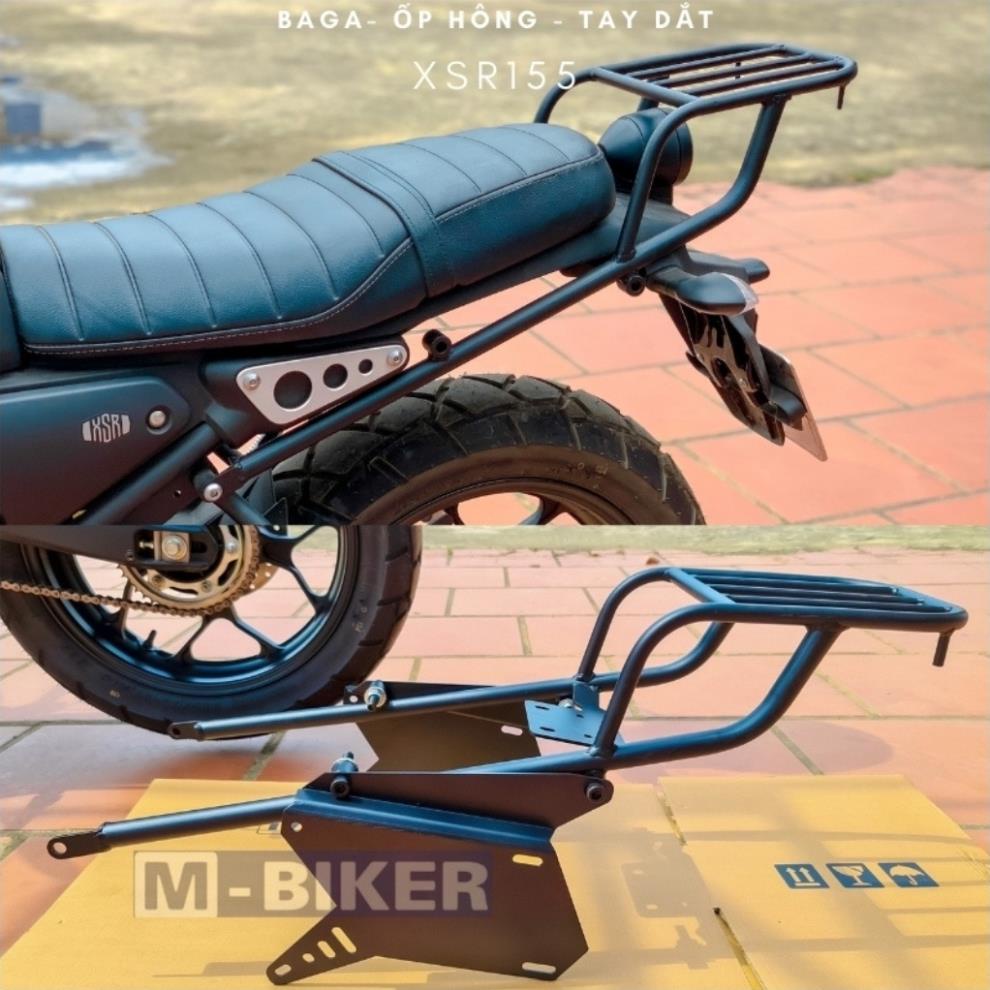 Baga XSR155 Yamaha có vị trí gắn ốp hông và túi treo hông. ốp chắn bùn, tay dăc xsr155 Chính hãng Mbiker