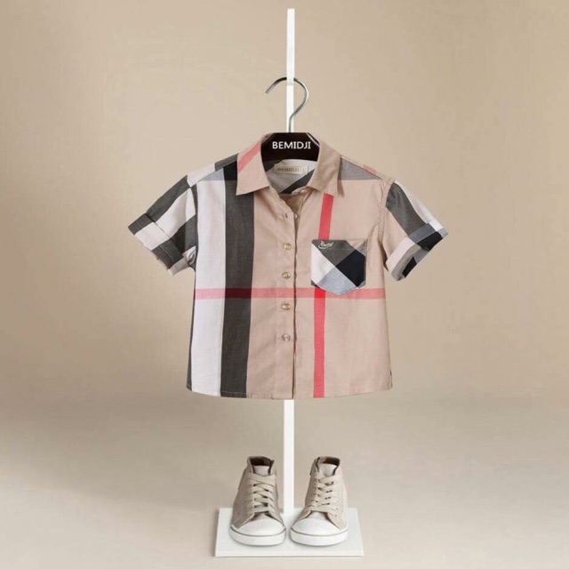 Áo sơ mi kẻ Burberry