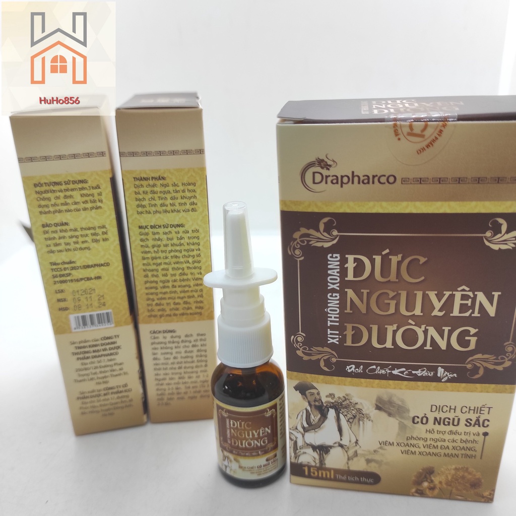 [Chính Hãng] Xịt Thông Xoang ĐỨC NGUYÊN ĐƯỜNG - Lọ 15ml