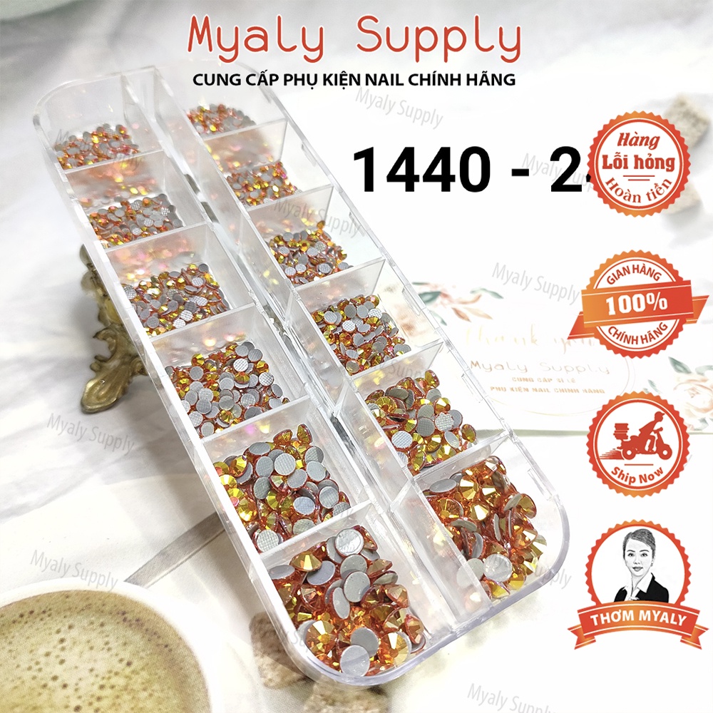 Đá Gắn Móng Chân Keo Mix Size 1440v