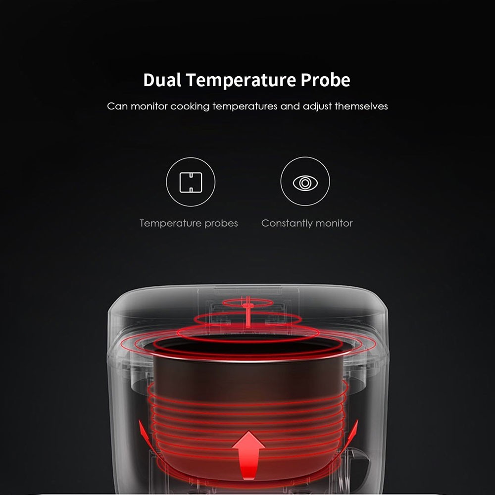 Nồi cơm điện thông minh Xiaomi 1.6L điều khiển qua App Mi home - Bảo hành 6 tháng