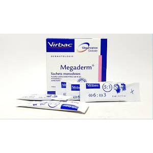 1 hộp megaderm  giúp mượt lông da, tăng cường sức khỏe chó mèo