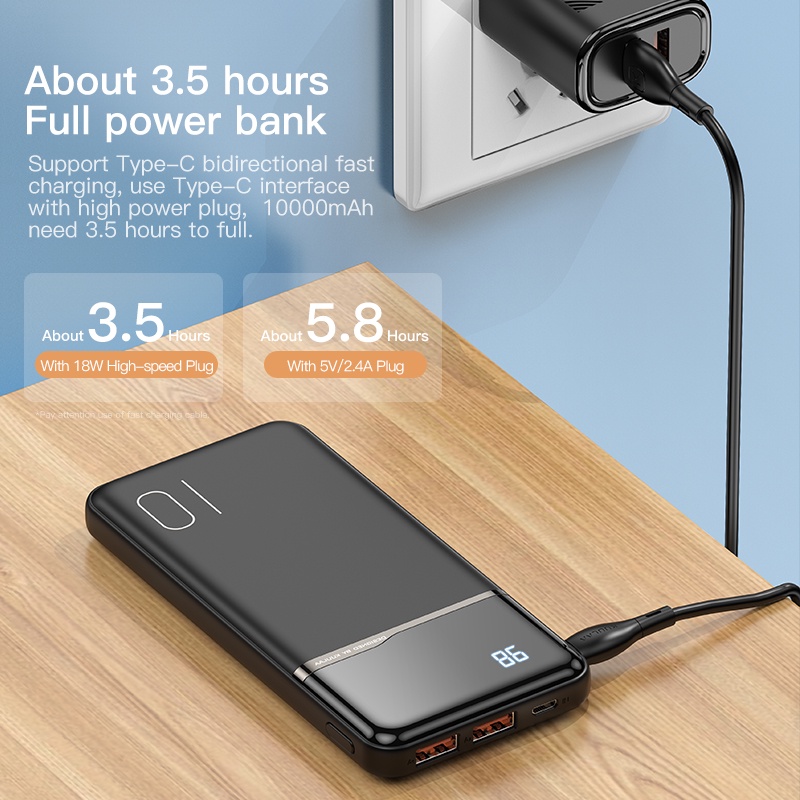 Sạc dự phòng KUULAA Kl-Yd01 10000mah hai cổng dành cho Huawei Samsung Samsung Xiaomi