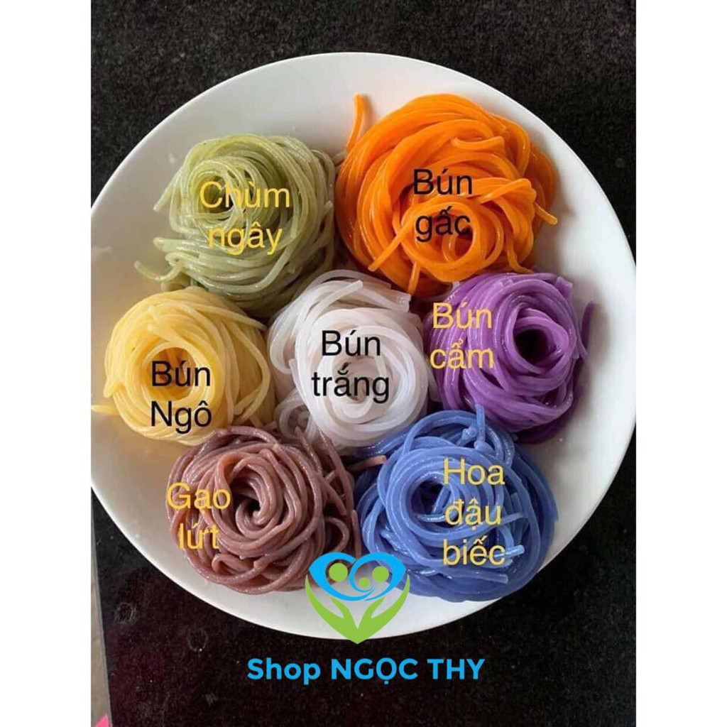 1KG Bún ngũ sắc đặc sản Cao Bằng, bún làm từ rau củ lá rừng tự nhiên thơm ngon dinh dưỡng