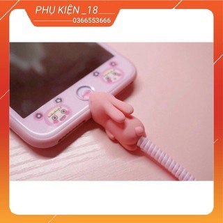 Thú Cắn Đầu Cáp Bảo Vệ Dây Sạc Chống Đứt Gãy Siêu Dễ Thương
