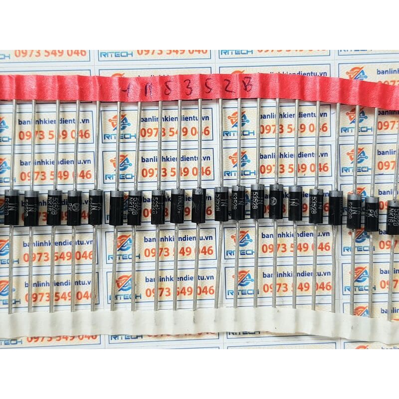 Combo 10 con 1N5352B, IN5352B DIODE 5W/15V