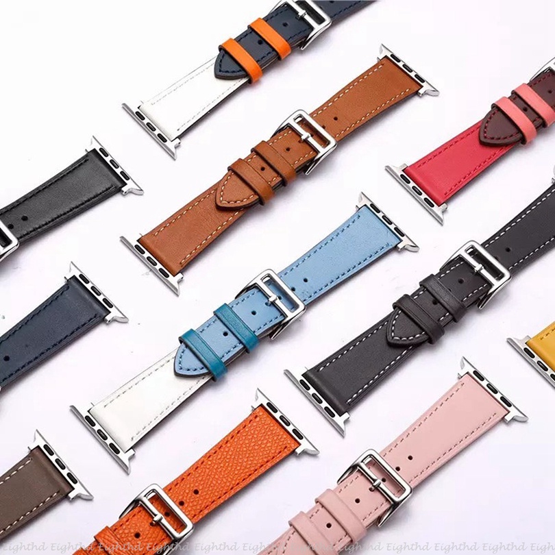 Dây Da Thay Thế Cho ĐồNg Hồ Thông Minh Series 8 Ultra 7 6 SE 5 4 3 2 1 Size 49mm 41mm 45mm 44mm 42mm 40mm 38mm