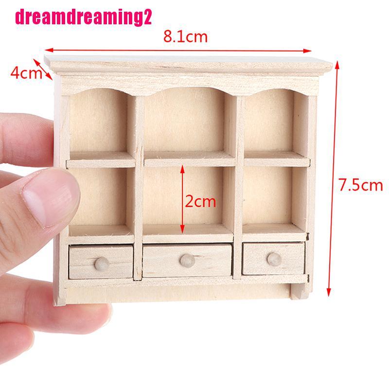 Tủ quần áo mini trang trí nhà búp bê thiết kế sáng tạo