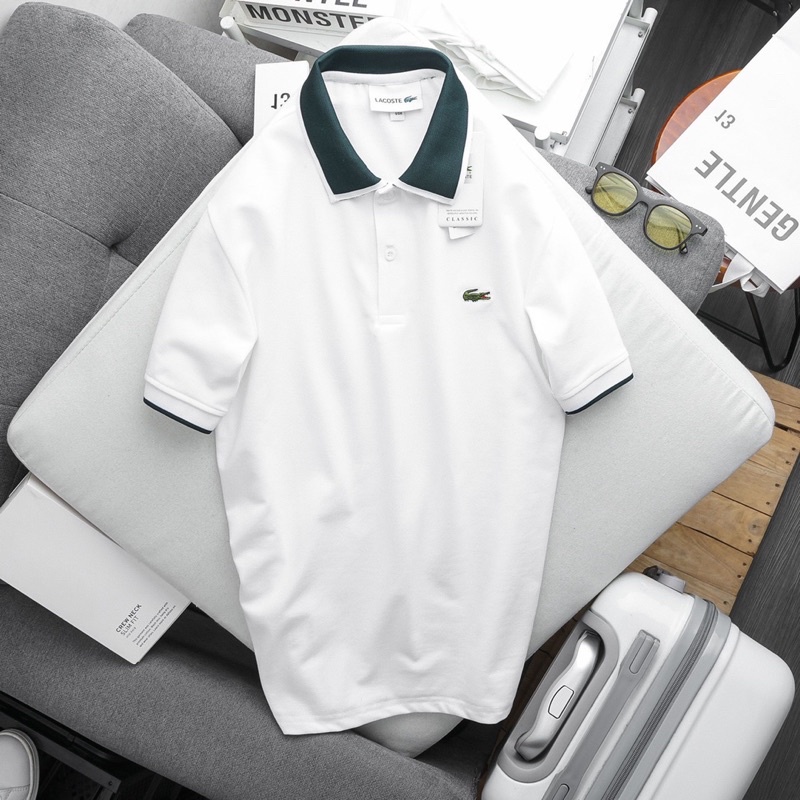 Áo thun nam polo có cổ thun cotton thấm hút tốt hàng cao cấp xuất xịn