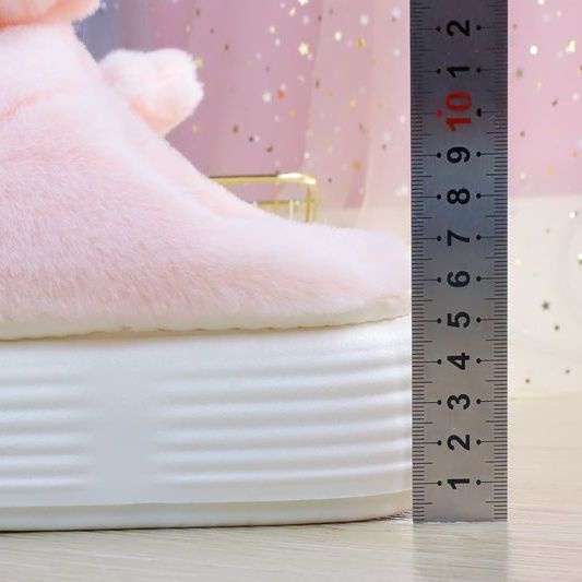 Dép Bông Đi Trong Nhà Đế Dày Chống Trượt Họa Tiết Hoạt Hình Dễ Thương Cho Nữ