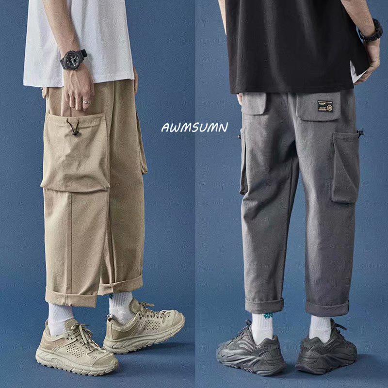 Quần dài ống rộng thời trang phong cách Hàn Quốc cho nam giới