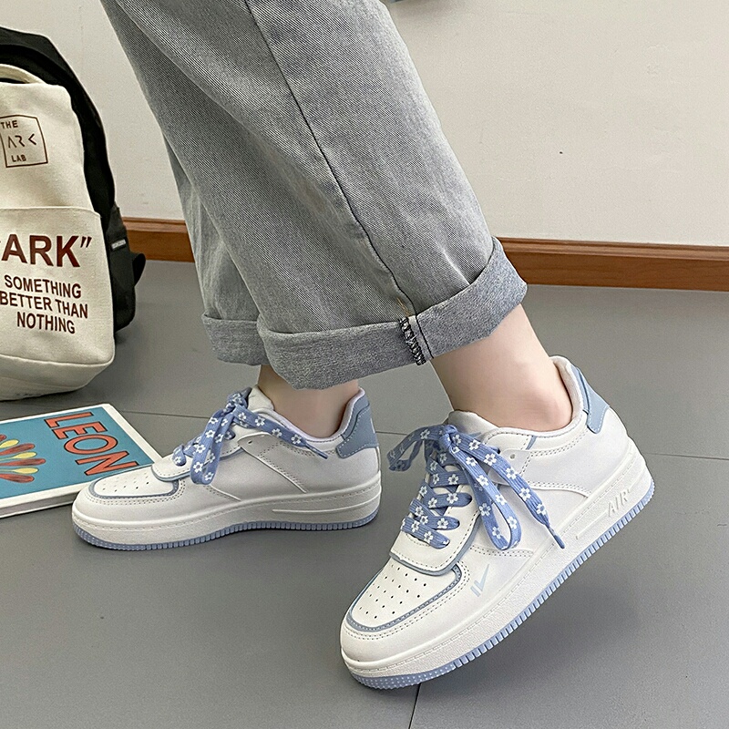 ( 2 màu) Giày thể thao sneaker nữẢNH +VIDEOTHẬT phối Dây hoa