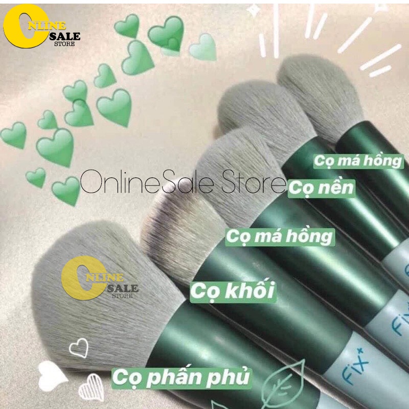 Bộ cọ trang điểm 13 cây- Dụng cụ trang điểm makeup siêu mềm mịn- Tặng kèm túi nhung