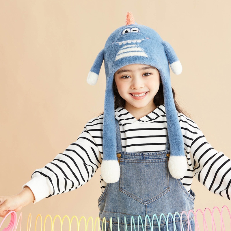 Mũ Beanie Tai Thỏ Bằng Vải Bông Mềm Mại Dễ Thương Vui Nhộn