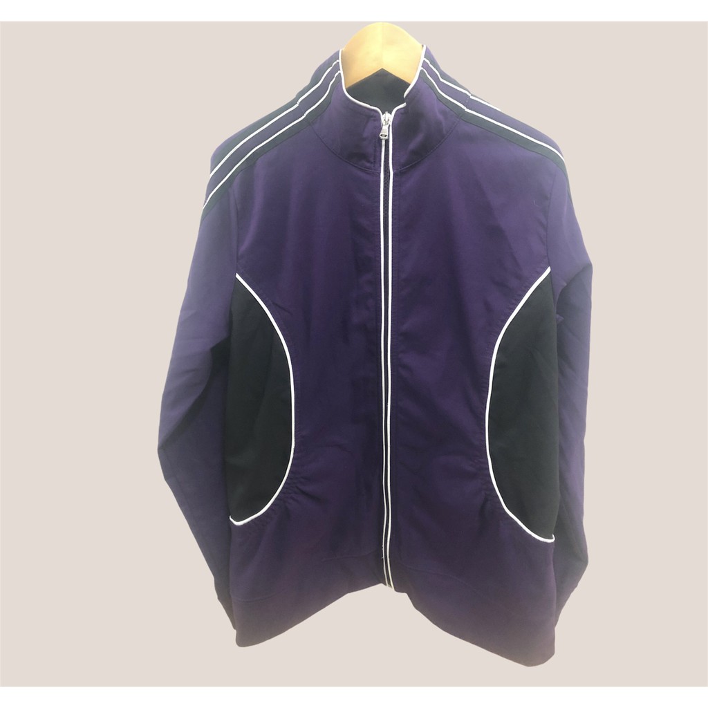 Áo khoác dù tím 2hand loại 1 size nhỏ J2576 ( R:46 R:60 Size:S )