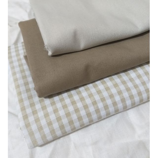 Vải thô caro và linen