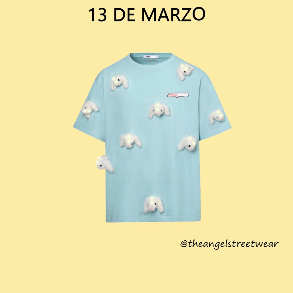 - Áo Phông 13 DE MARZO Mini Teddy Bear Cover Shirt , Áo Tee Teddy, Áo Bear , Áo Gấu Cute