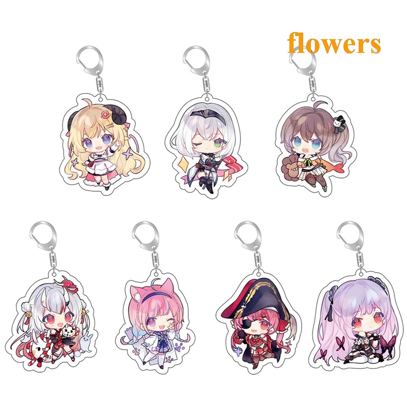 Móc Chìa Khóa Hình Nhân Vật Hoạt Hình Hololive Vtuber Phiên Bản Q Inugami Korone Shirakami Fubuki Usada Pekora Minato Aqua