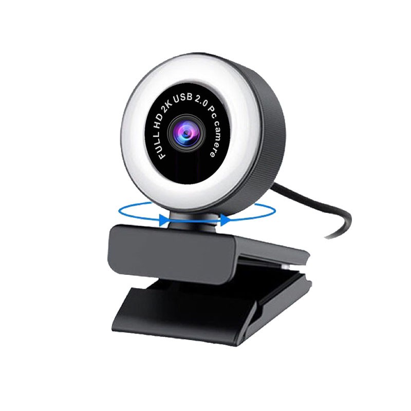 Webcam 1080p 2k Kèm Micro Và Đèn Led Cho Máy Tính | BigBuy360 - bigbuy360.vn