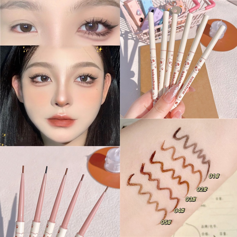 Bút kẻ mắt KAKASHOW dạng xoay tự động chống thấm nước lâu trôi nhanh khô không phai màu chất lượng cao