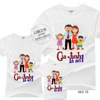 _ áo gia đình 👨‍👩‍👧‍👧chất thun cotton co giãn 4 chiều siêu đẹp