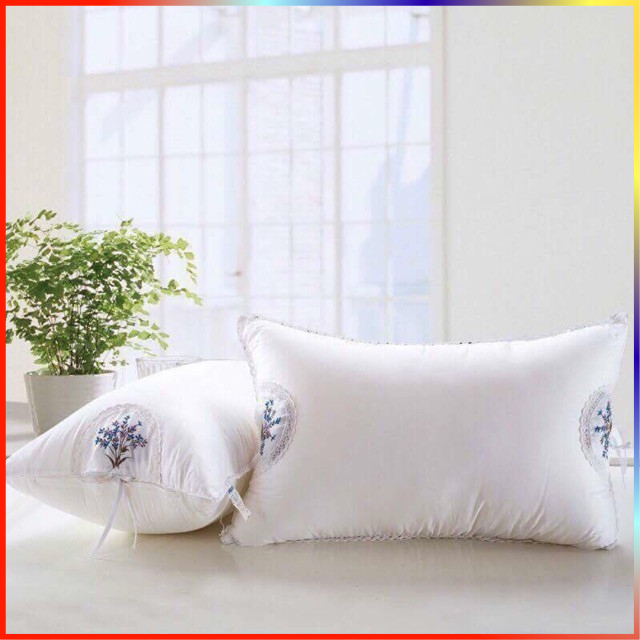 1 Đôi Gối thơm Lavender cotton 100% cao cấp (2 chiếc)