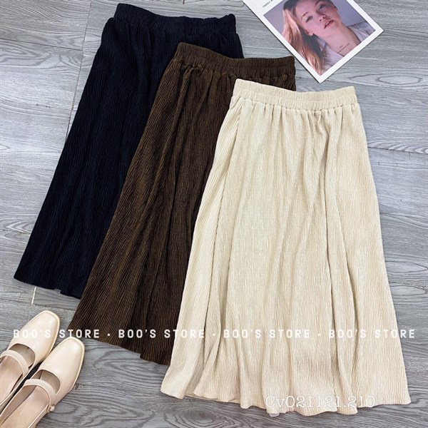 Chân váy nhăn chữ A,trẻ trung,hàn quốc dễ mix đồ