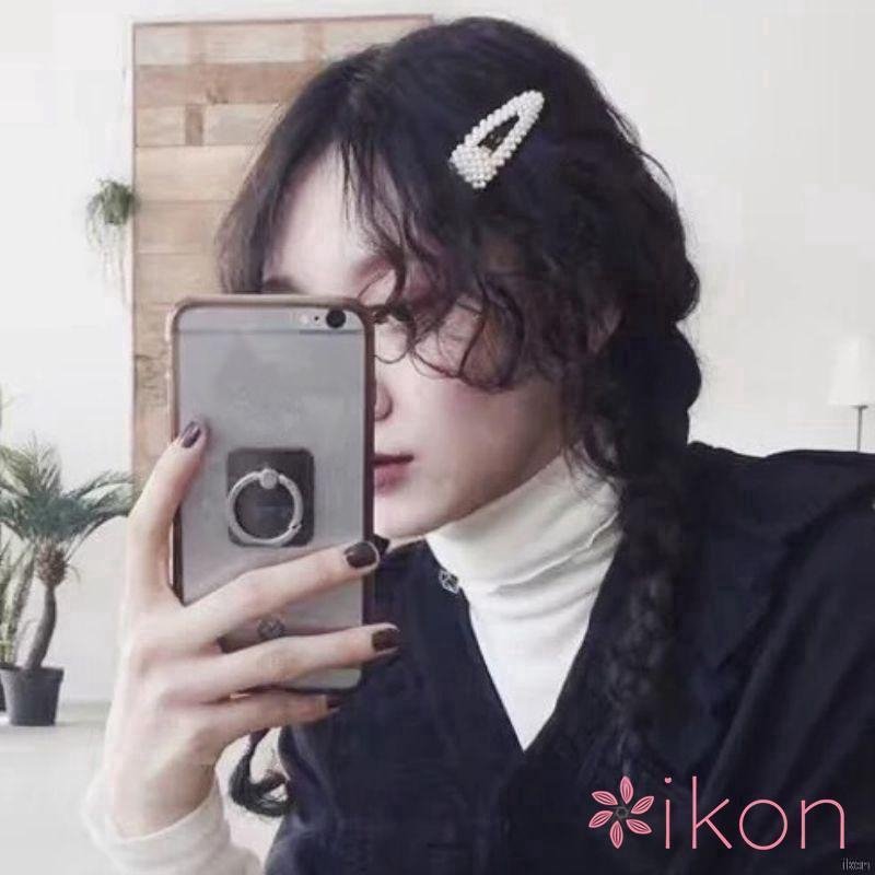 Kẹp tóc hợp kim đính ngọc tra giả thanh lịch và điệu đà cho nữ