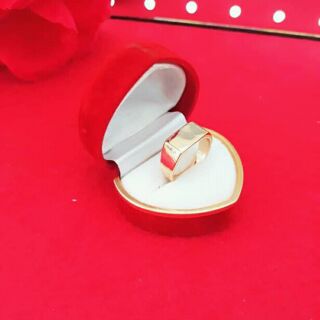 Nhẫn mặt ngang mạ vàng 18k-NM35