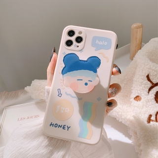 Ốp điện thoại mềm có giá đỡ hoạt hình cho i 12 Pro Max Mini i 11 Pro Max X XS Max XR i 7 8 i7 8 Plus