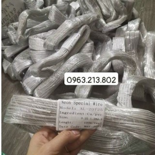 10m dây điện trong suốt hàn nối neon lõi đồng