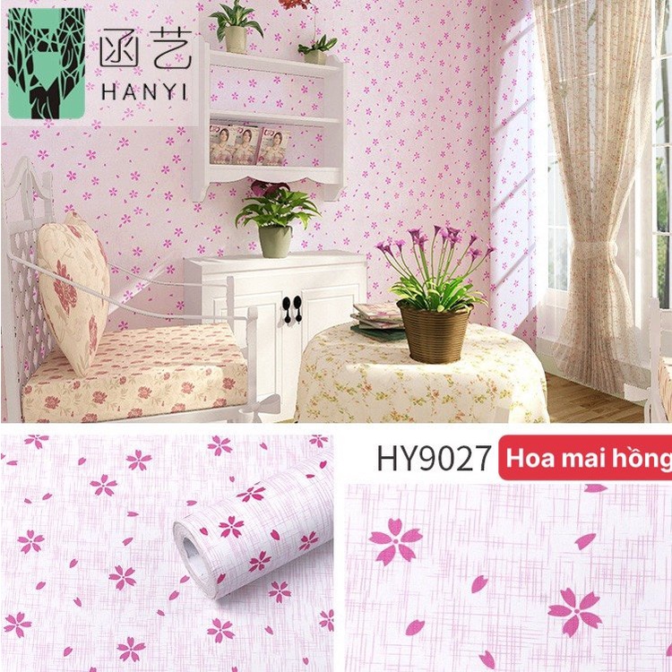 1M x 45CM giấy dán tường có sẵn keo - MẪU MỚI VỀ HAPPY AUG025