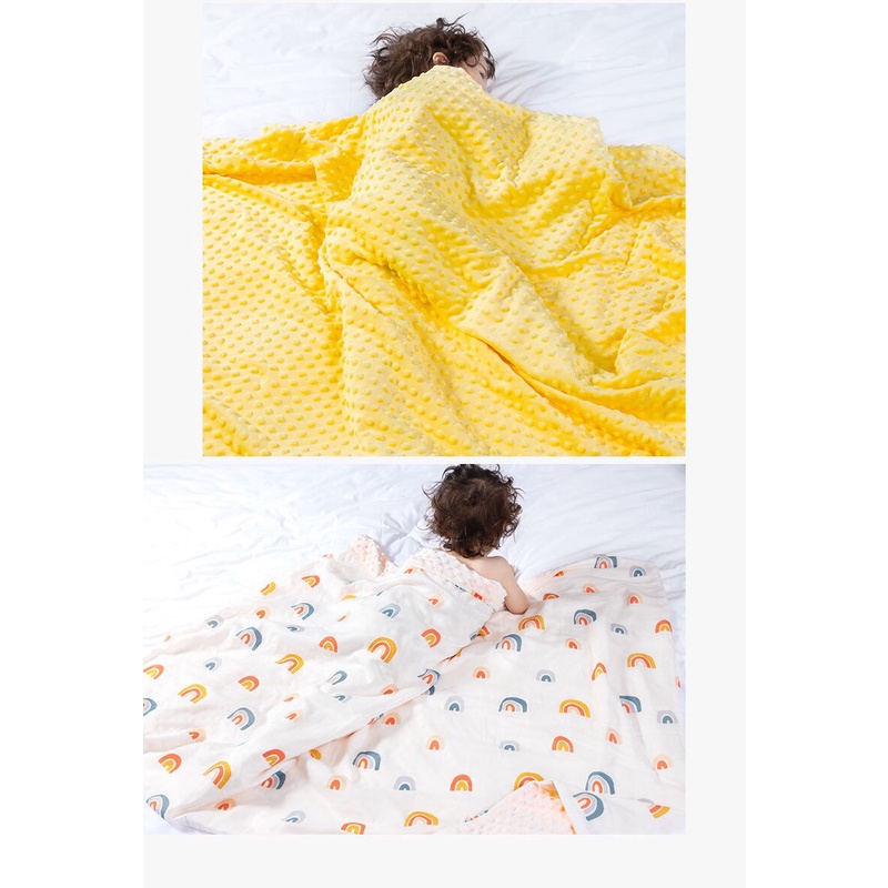 CHĂN LÔNG HẠT ĐẬU MUSLIN CHO BÉ