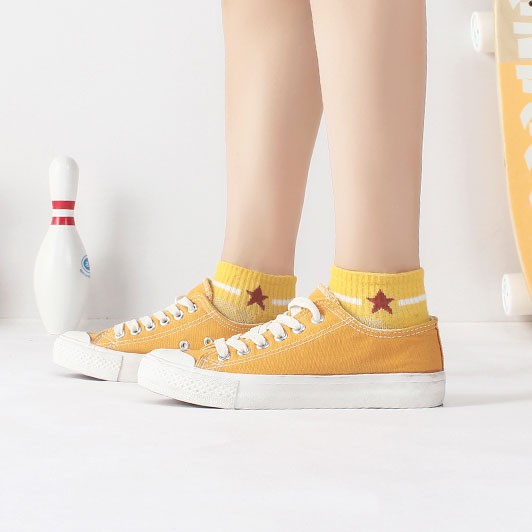 [Combo 5 Đôi] Tất Tuần Nữ Cổ Ngắn Style Hàn Quốc, Vớ Tuần Nữ Cổ Ngắn Sử Dụng Cả Tuần - CB015