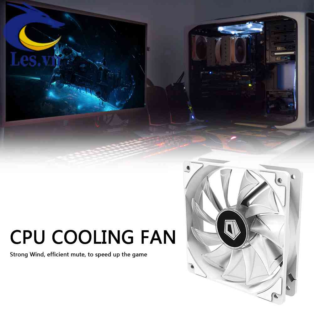 Quạt TảN NhiệT XF-12025 120mm 4Pin Cho CPU MáY TíNh
