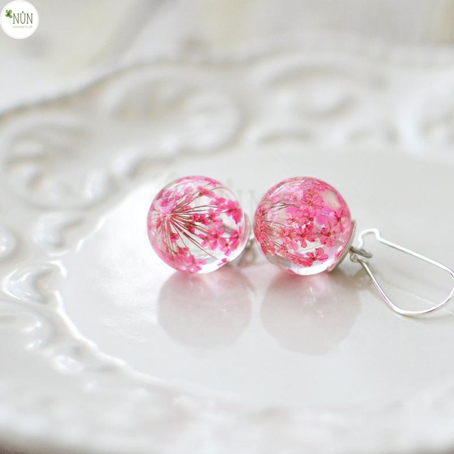SET 12 Bông Hoa Queen Anne's Lace - Hoa Tuyết Pha Lê Làm Trang Sức