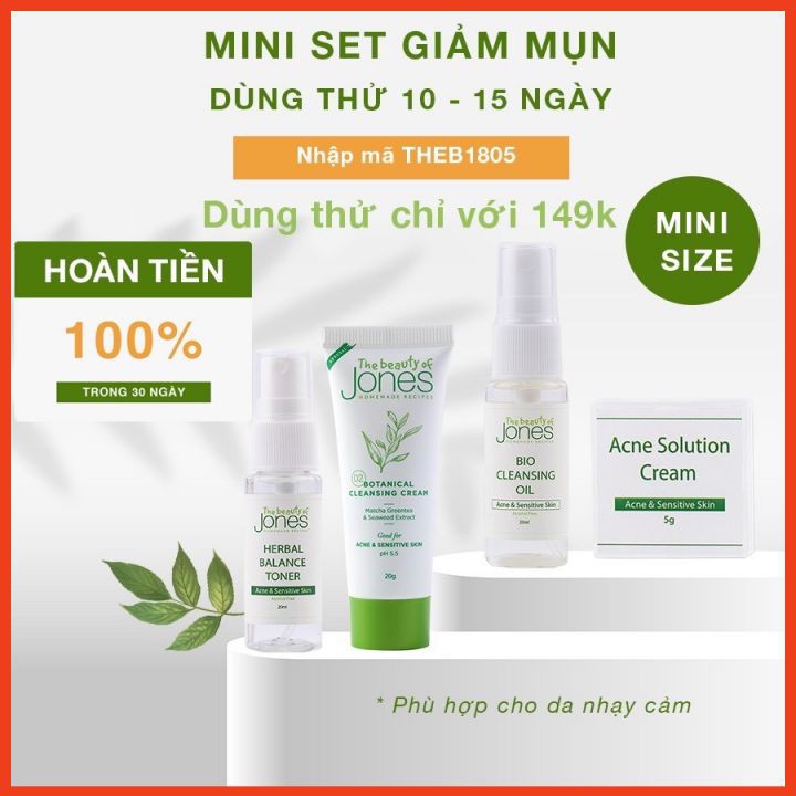 Set Mini Giảm Mụn Dùng Thử 10-15 Ngày The Beauty Of Jones