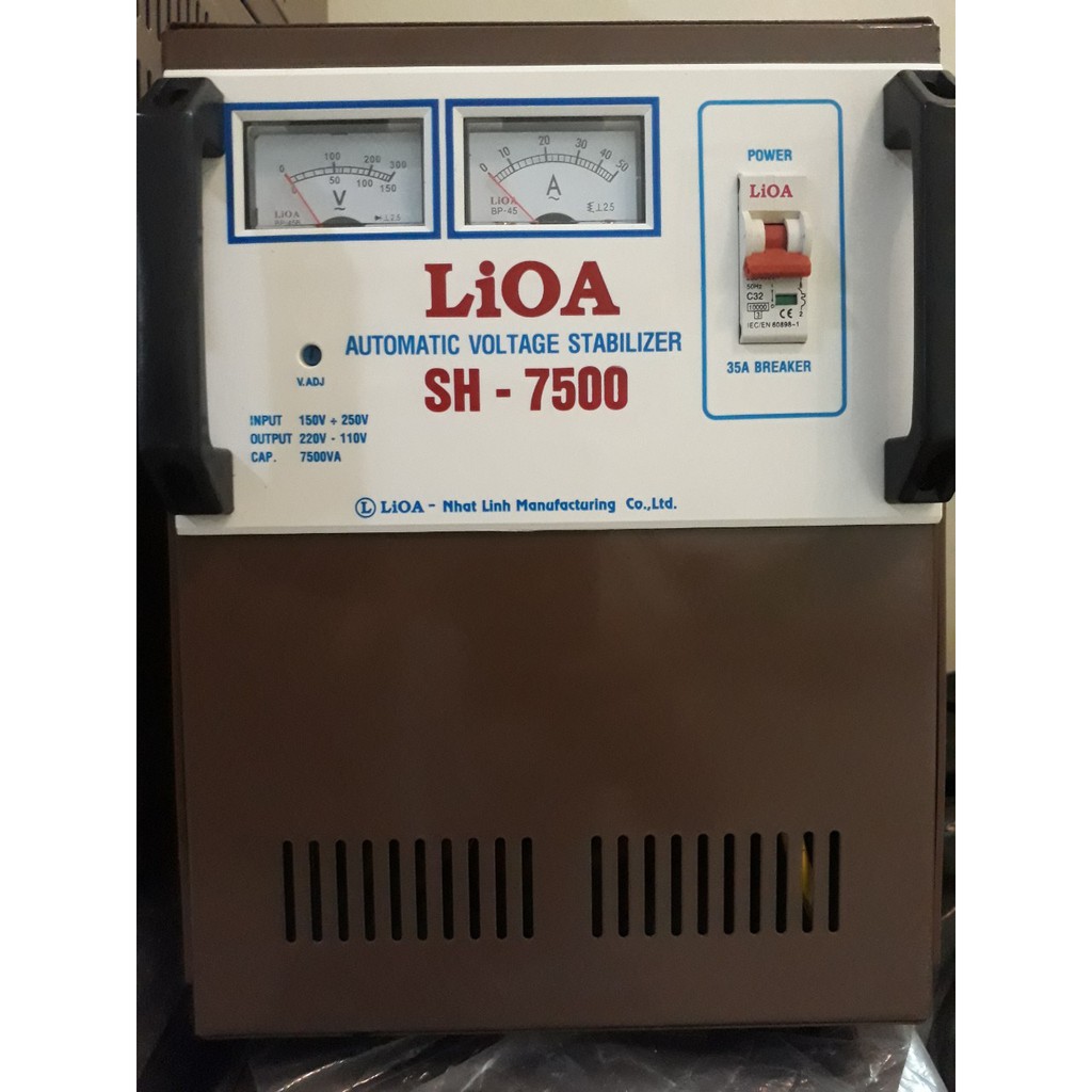 Ổn Áp Lioa 7.5KVA 1 Pha Dải 150-250V, 100% Dây Đồng hàng bày mẫu