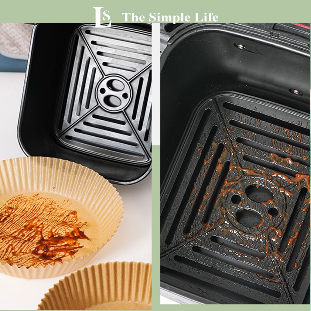 Giấy lót nồi chiên không dầu, giấy nến lót nồi chiên không dầu, hấp bánh bao thấm dầu, chống dính cao cấp [CHÍNH HÃNG]